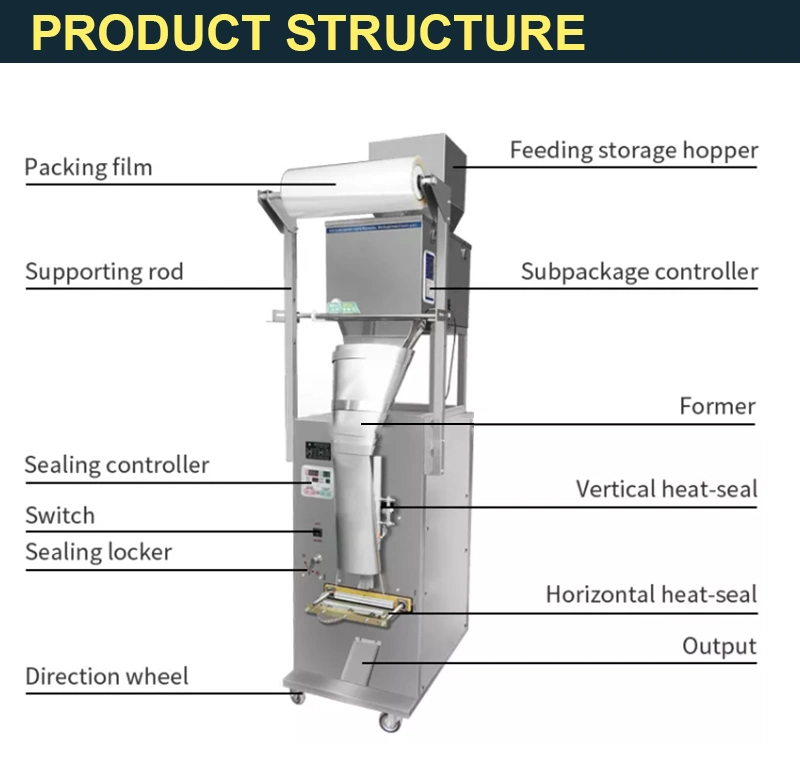 Automatic Rice Ice Candy 1 Kg Sugar Packing Machine Salt Filing Sachet Linear Weigher Packaging Machine 50g 100g 250g 800g 1kg