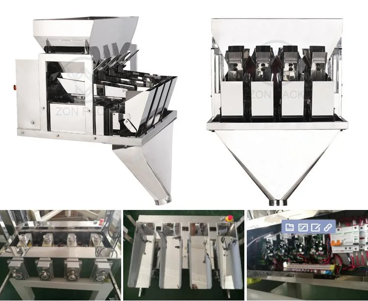 High Speed 4 Heads Linear Weigher Packing Machine for Mixing Product