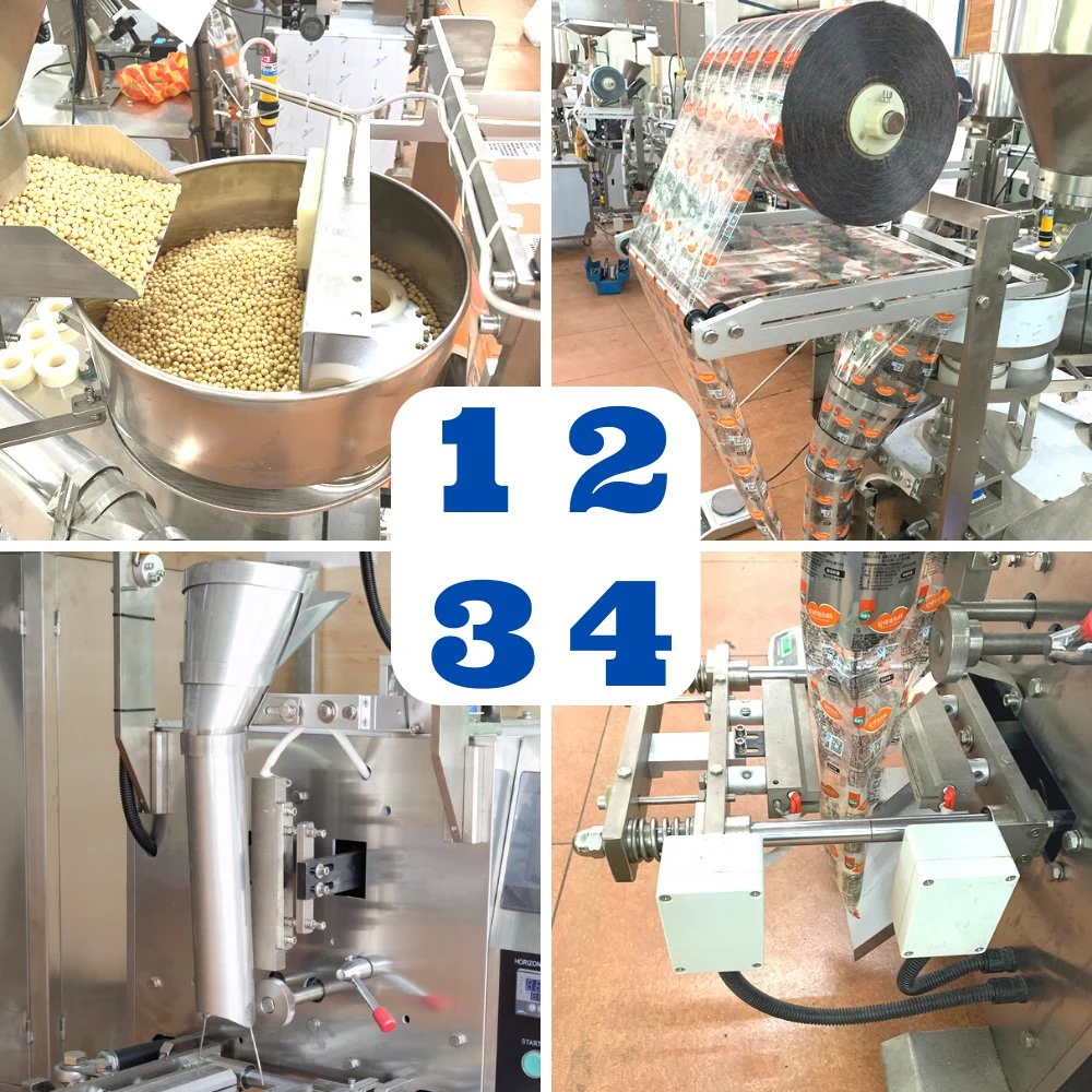Vertical 200g 500g Rice Beans Sugar Granule Seeds Bag Packing Machine