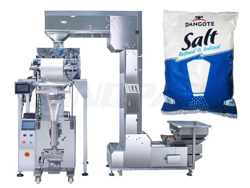 Low Price Salt/ Sugar Pouch Packing Machine with Linear Weigher